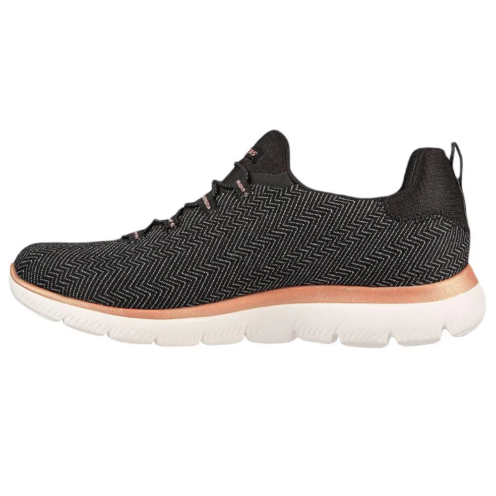 ZAPATILLAS SKECHERS SUMMIT DAZZLING ME NEGRO ROS G 149528-BKRG