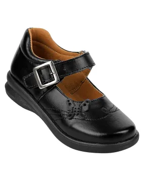 Zapato Nia Escolar Piso Negro Piel Stfashion 10503705