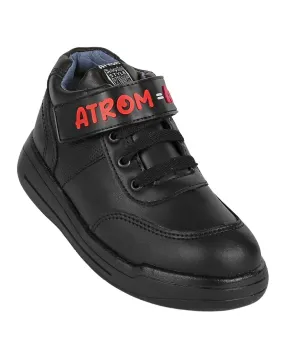 Zapato Nio Escolar Negro Piel Atrom 18603801