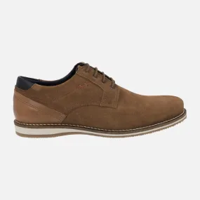 ZAPATOS DE CORDONES PARA HOMBRE ESTILO CASUAL EN SERRAJE MARRON